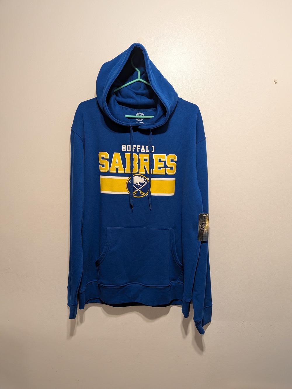 NHL Buffalo Sabres Royal Blue & Yellow Pullover Hoodie